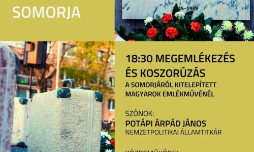 Pozvánka na pamätný deň Maďarov vysídlených z územia bývalého Československa