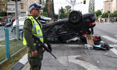 Izraelský minister Ben Gvir mal nehodu, auto po náraze skončilo na streche