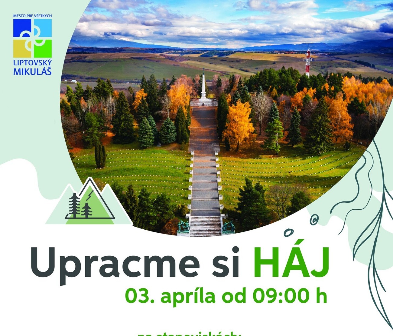 Veľké čistenie Hája v Liptovskom Mikuláši bude v stredu 3. apríla