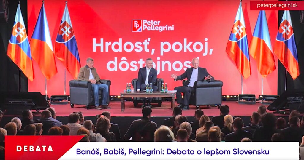 VIDEO: Debata o Lepšom Slovensku s Banášom, Pellegrinim a Babišom. Predseda parlamentu a prezidentský kandidát hovoril o pozitívnom vlastenectve, o pôvode svojho mena & svojich predkoch
