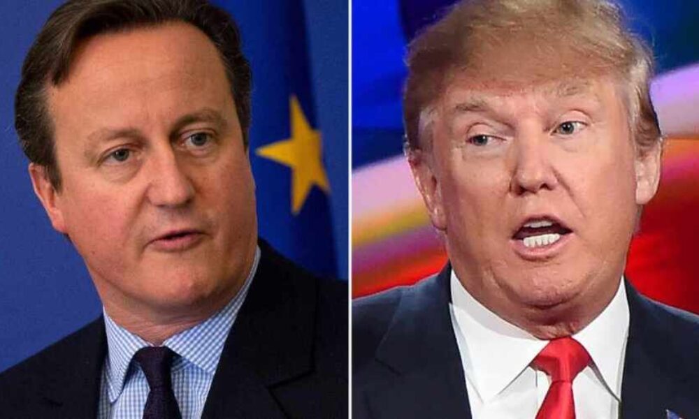 O zákulisí Cameronových rozhovorov s Trumpom