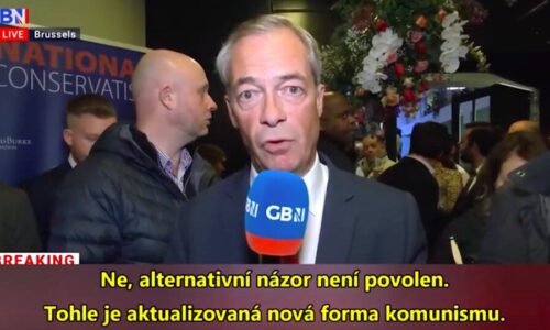 VIDEO: Nigel Farage vylíčil fašizaci Bruselu, kde starosta nařídil rozpustit konferenci konzervativců: „Alternativní názor není povolen.