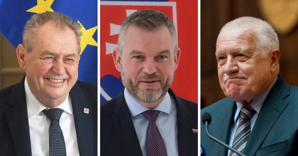 Klaus v dobrom závidí Slovákom, že si zvolili svojho človeka, Zeman má z Pellegriniho veľkú radosť