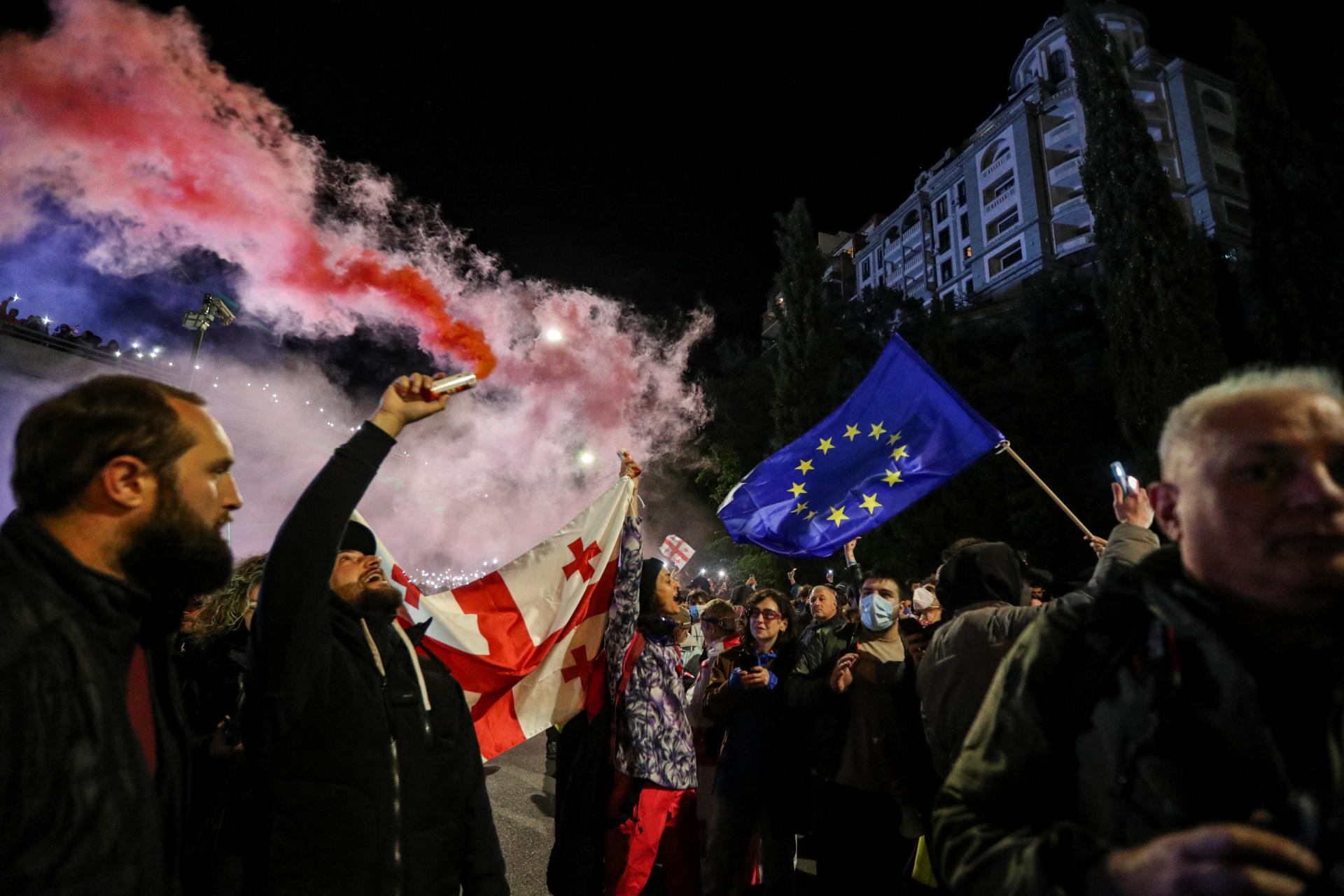 “Veľké sklamanie.” Rada Európy odsúdila gruzínsky návrh zákona o zahraničnom vplyve