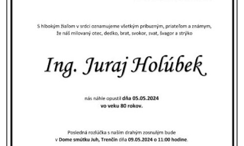 Ing. Juraj Holúbek