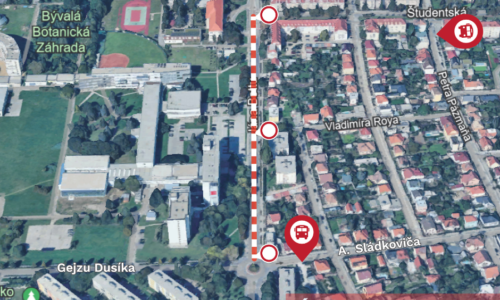 Uzavretie časti Ulice Jána Bottu v Trnave pre havarijný stav cesty
