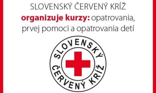 Slovenský Červený kríž organizuje kurzy v Nesvadoch: Prvá pomoc, opatrovanie a starostlivosť o deti