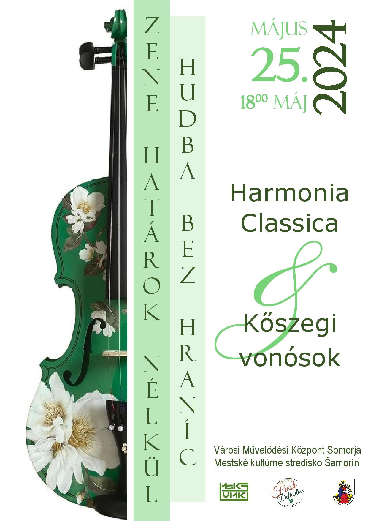 Pozvánka na spoločný koncert Harmonie Classica a Kőszegi Vonósok