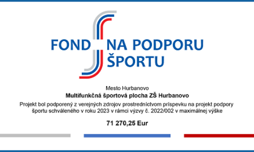 Multifunkčná športová plocha ZŠ Hurbanovo