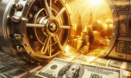 Pokles zásob dolára a rast zlata