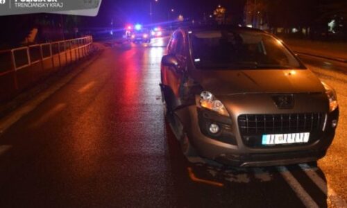 Mladý vodič zrazil v Dubnici nad Váhom chodca, zraneniam na mieste podľahol (foto)
