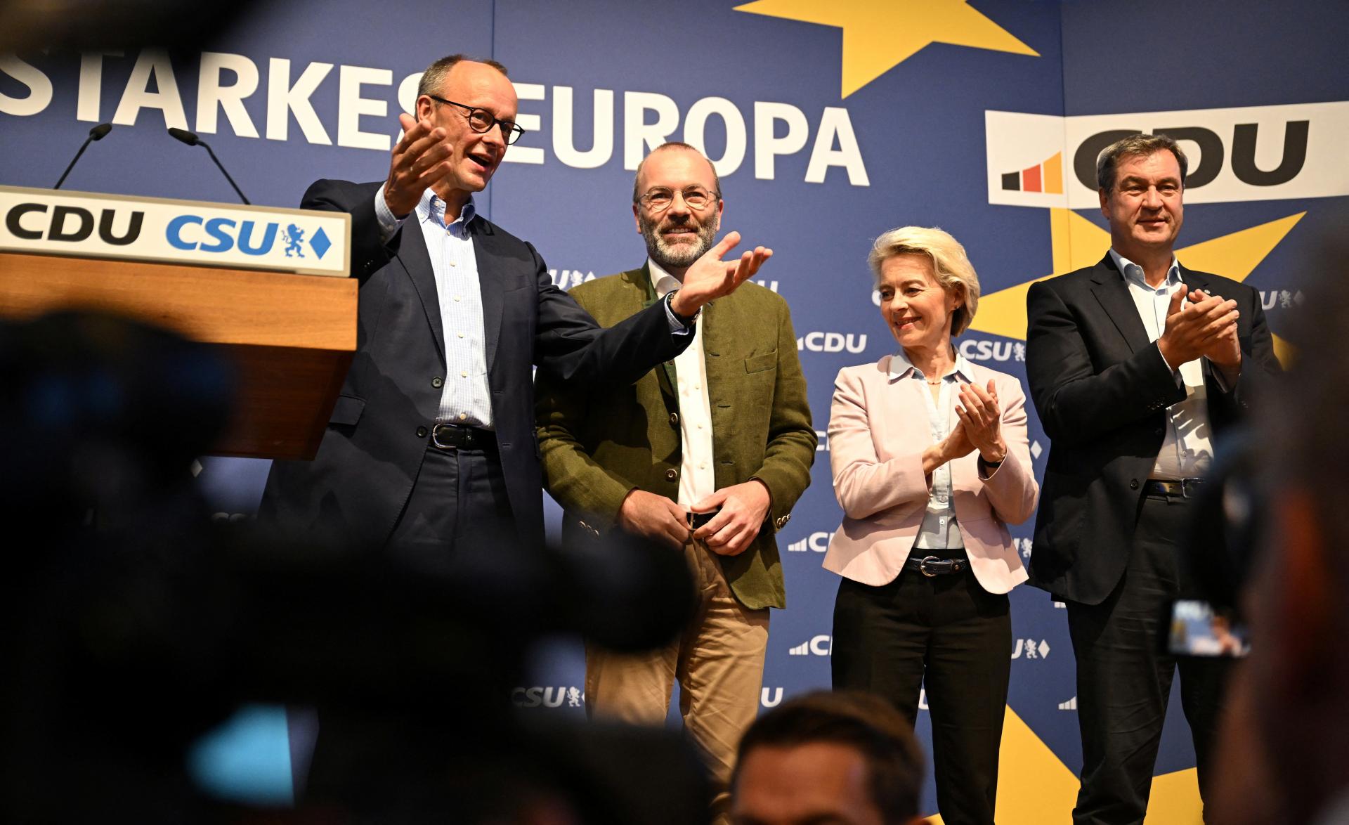 V Nemecku vyhrali eurovoľby opoziční kresťanskí demokrati, Scholzova strana zaznamenala najhorší výsledok