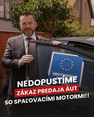 Branislav Becík: Nedopustíme zákaz predaja áut so spaľovacími motormi   Liberáli nech si jazdia na bicykloch alebo elektrických autách. My, bežní ľudia, si chceme vybrať aut…