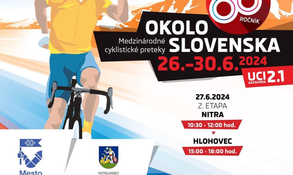 Nitra : DO NITRY OPÄŤ MIERI SVETOVÁ CYKLISTIKA 

 Posledný júnový týždeň bude na Slovensku patriť cyklistike. Nitra vypraví medzinárodný pelotón 68. ročníka preteko…