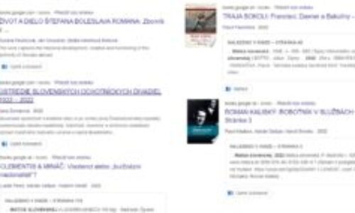 E-knihy z produkcie Matice slovenskej zdarma na Google Books
