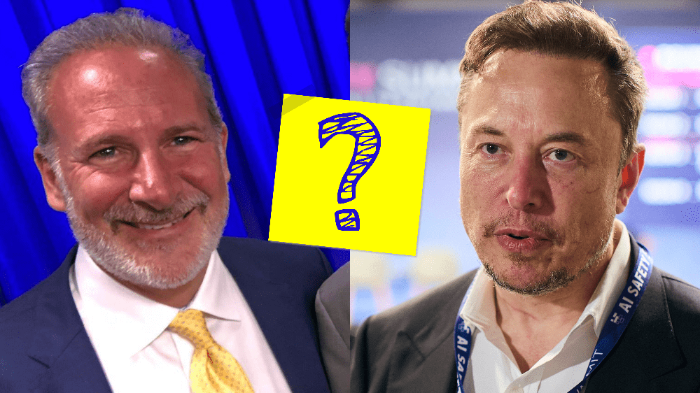 Peter Schiff priamo konfrontoval Elona Muska na sociálnej sieti. Položil mu jednoduchú otázku