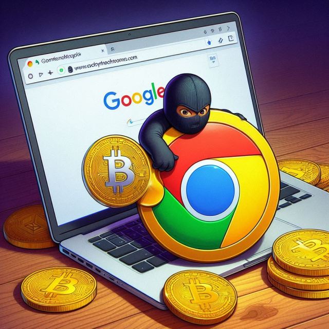 Doplnok Google Chrome kradne kryptomeny