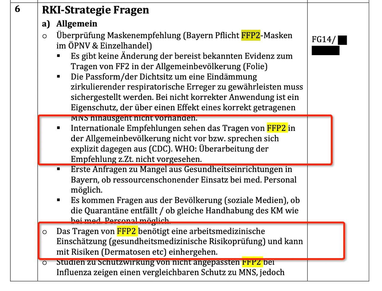Další alarmující zjištění z protokolů německé RKI: Už v lednu 2020 se vědělo, že roušky poškozují zdraví