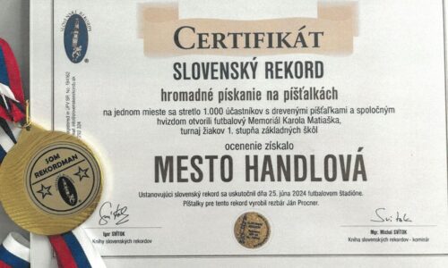 Handlová sa zapísala do Knihy slovenských rekordov