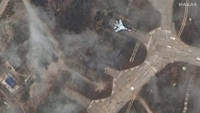 Rusko zničilo pět ukrajinských stíhaček, ukazují záběry. Putin nasadil obávané rakety Iskander