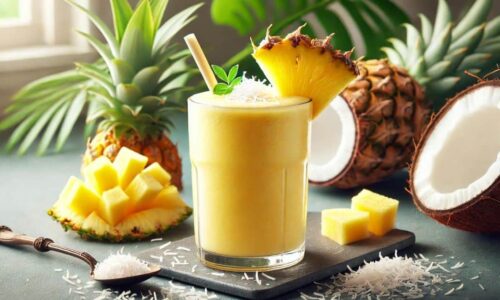 Kokosovo-ananásové smoothie. Fantastická chuť tropického raja