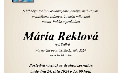 Mária Reklová