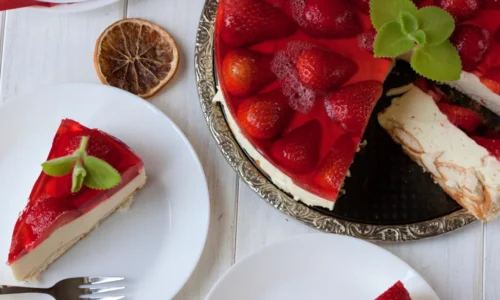 Nepečená smotanová torta s piškótami – recept na svieži dezert s ovocím