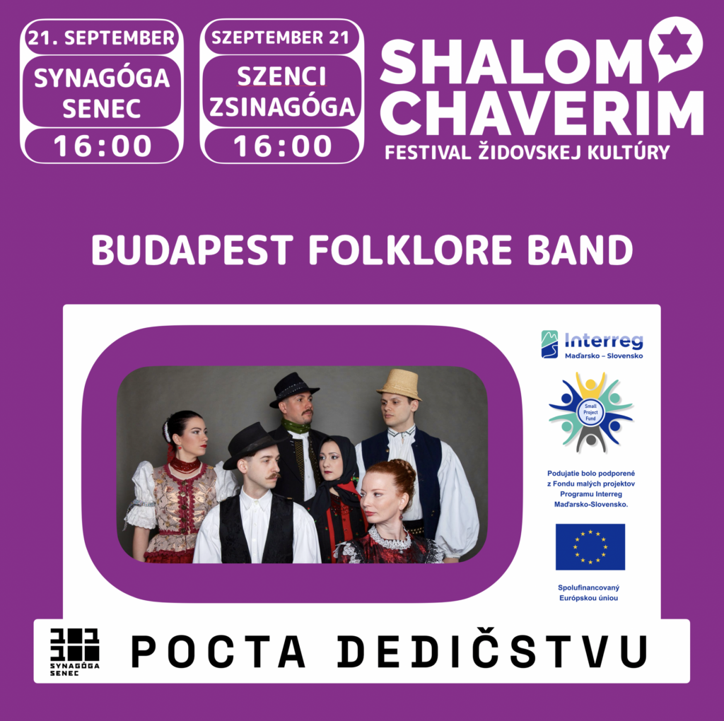 Pozvánka na víkendové podujatia v zrekonštruovanej Synagóge v Senci: Príďte zažiť festival Shalom Chaverim