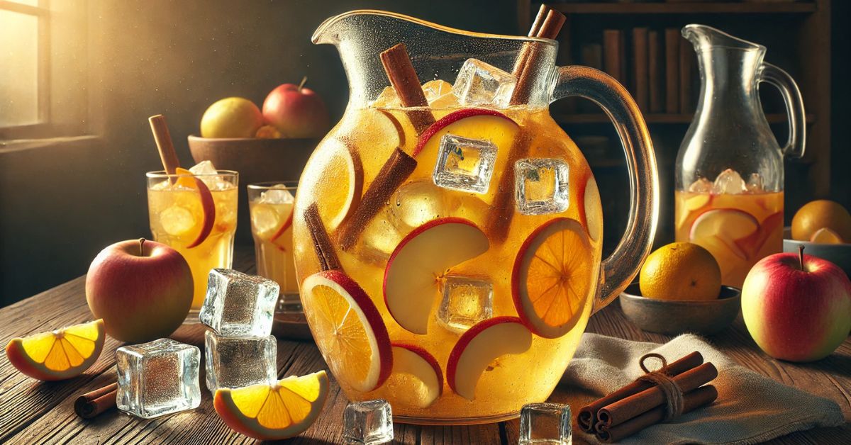 Osviežujúca Cider Sangria: Skvelý jesenný nápoj s ovocím a jablkovým ciderom