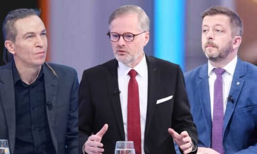 KOMENTÁŘ: Válka o eurokomisaře aneb Fialova chůze po laně kolem sporu Pirátů a Starostů