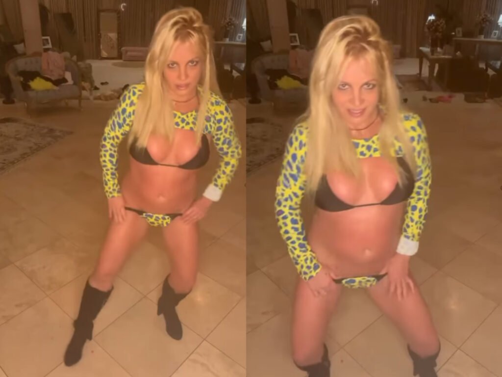 britney spears v neónovom leoparďom vzore a krátkych nohavičkách predvádza zvodný brušný tanec. nezastihli ste to? (video) Britney Spears v neónovom leoparďom vzore a krátkych nohavičkách predvádza zvodný brušný tanec. Nezastihli ste to? (VIDEO)