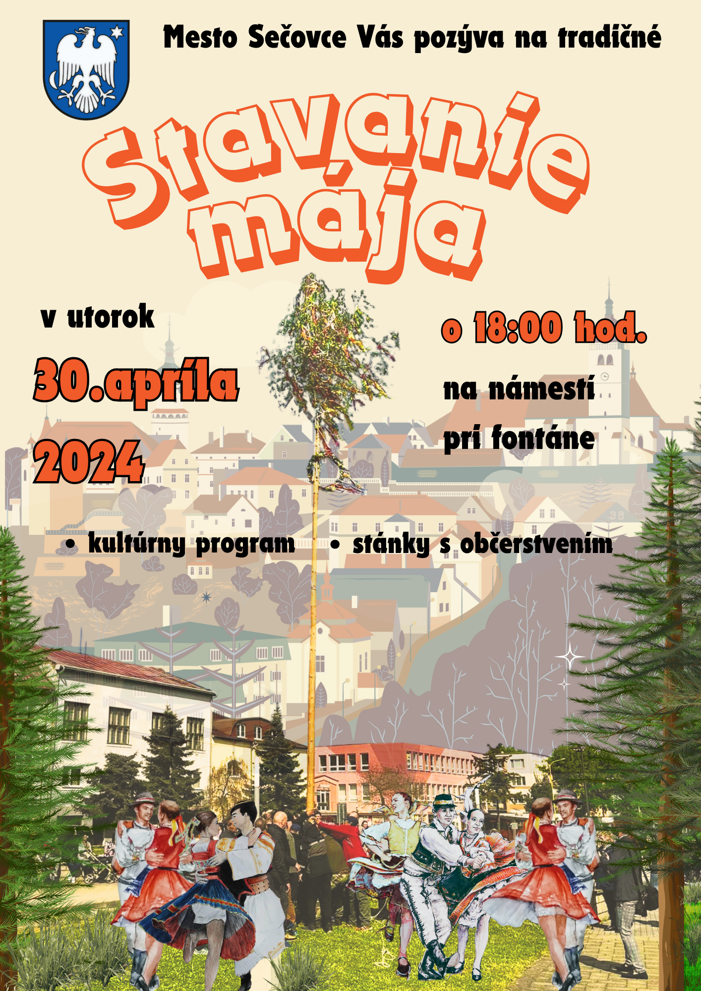 Pozývame všetkých priaznivcov tradičných zvykov na ,,Stavanie mája.“