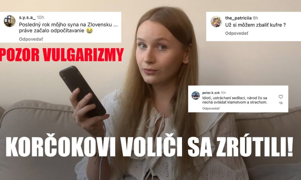 Lívia Pavlíková: Čítam komentáre. Korčokovi voliči sa zrútili!