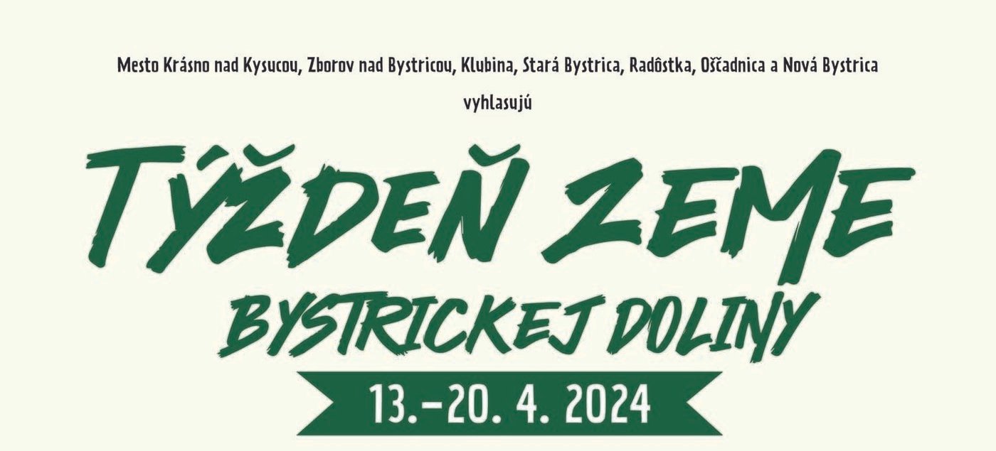týždeň zeme bystrickej doliny: spoločná snaha o čistejšie a zdravšie prostredie v krásne nad kysucou Týždeň zeme Bystrickej doliny: Spoločná snaha o čistejšie a zdravšie prostredie v Krásne nad Kysucou