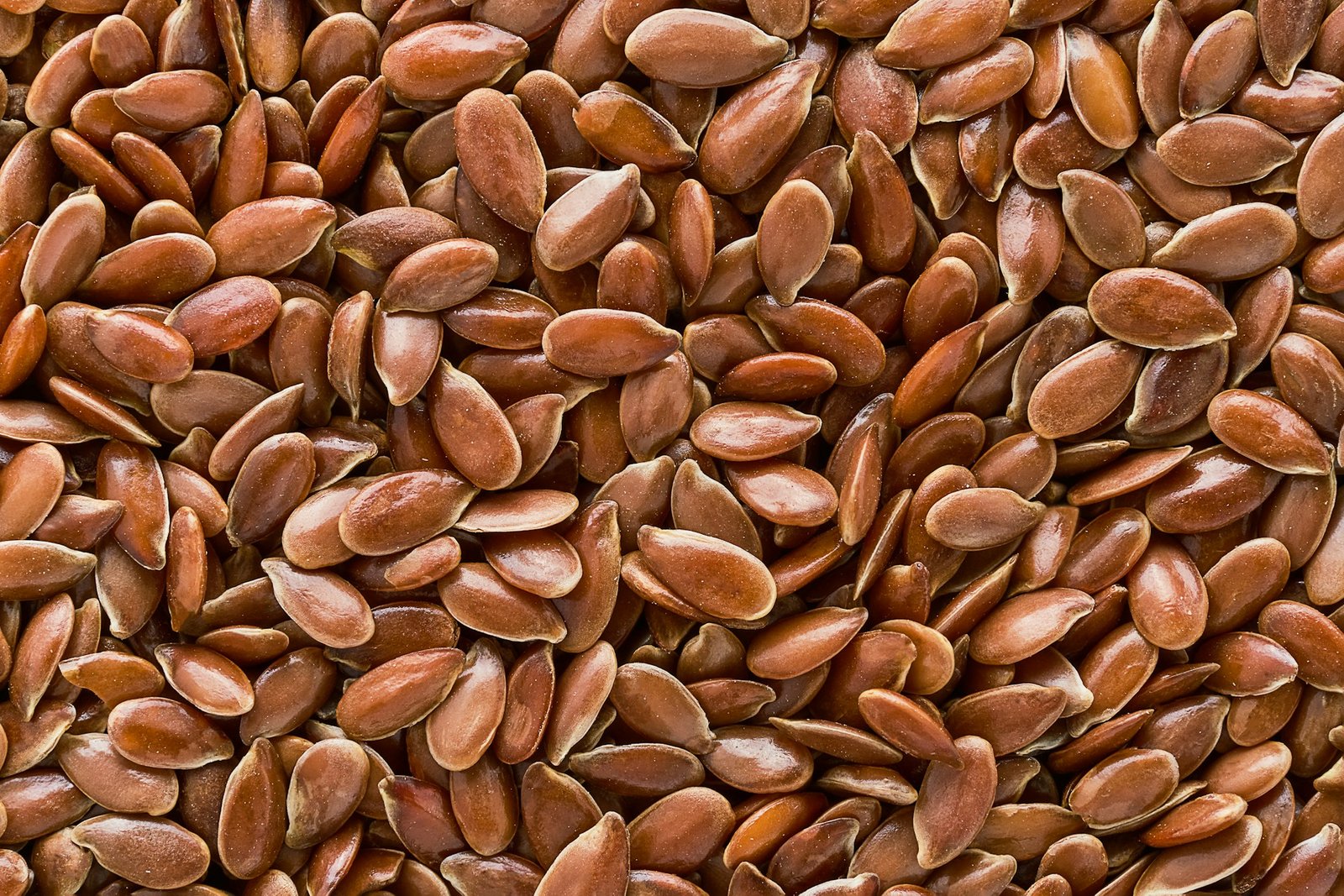 linseed or flaxseed background, brown flax seeds. top view, copy space Lieči črevá a pomáha chudnúť. Lacná superpotravina čaká v obchodoch