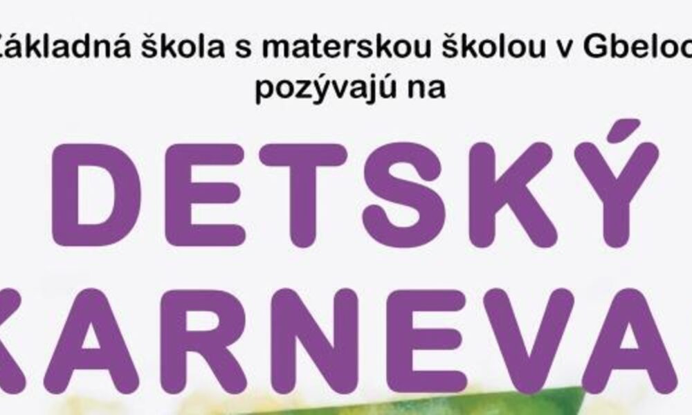 Detský karneval v meste Gbely