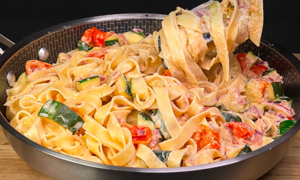 Tagliatelle so zeleninou v smotanovej omáčke: Tento úžasný recept mám od talianskej babičky, pripravený je za 5 minút!
