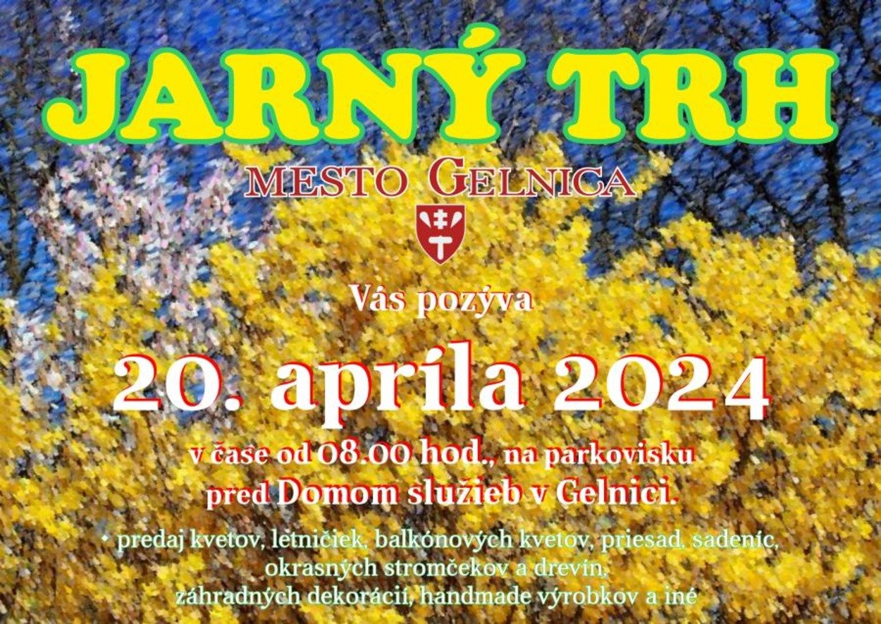 pozvánka na jarný trh v meste gelnica Pozvánka na Jarný trh v meste Gelnica