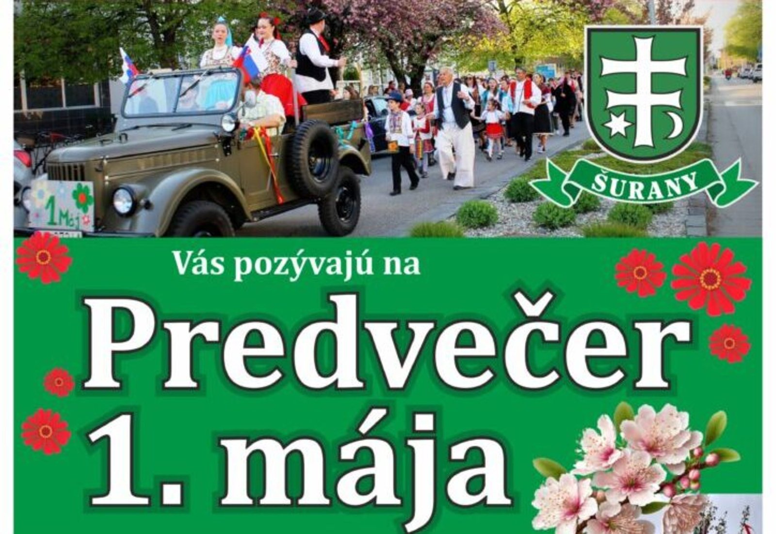 retro sprievod na predvečer 1. mája v Šuranoch Retro sprievod na predvečer 1. mája v Šuranoch