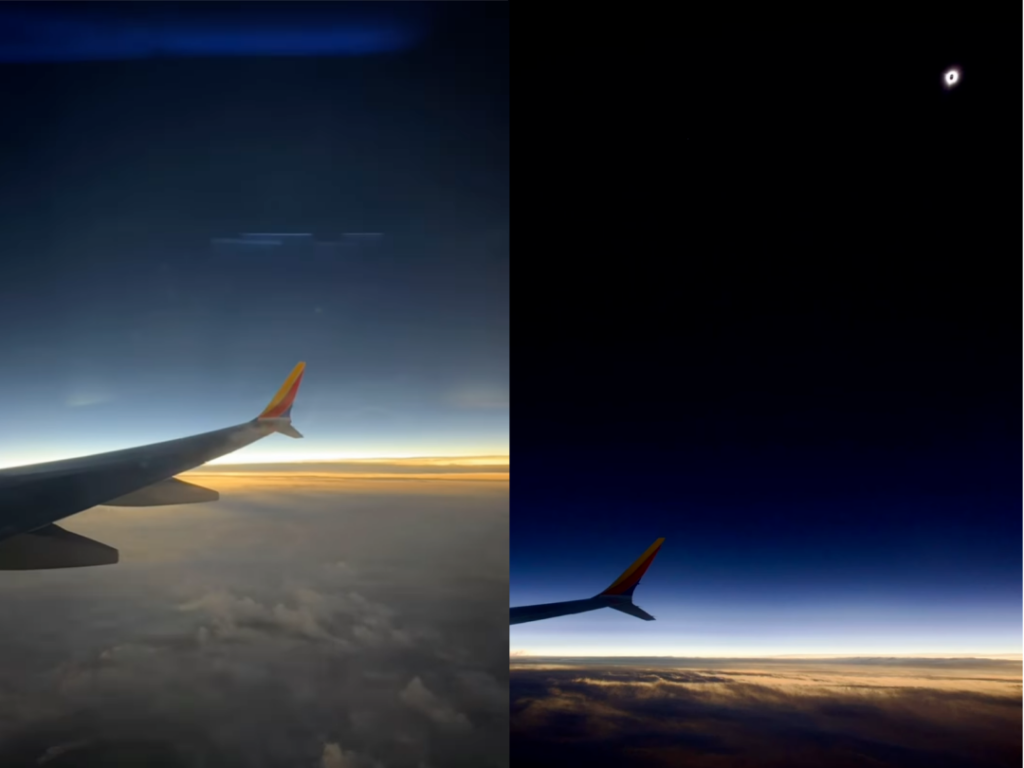 zatmenie slnka z lietadla: southwest airlines zdieľa ohromujúce video zatmenia z výšky 35 000 stôp. sledujte Zatmenie Slnka z lietadla: Southwest Airlines zdieľa ohromujúce video zatmenia z výšky 35 000 stôp. Sledujte