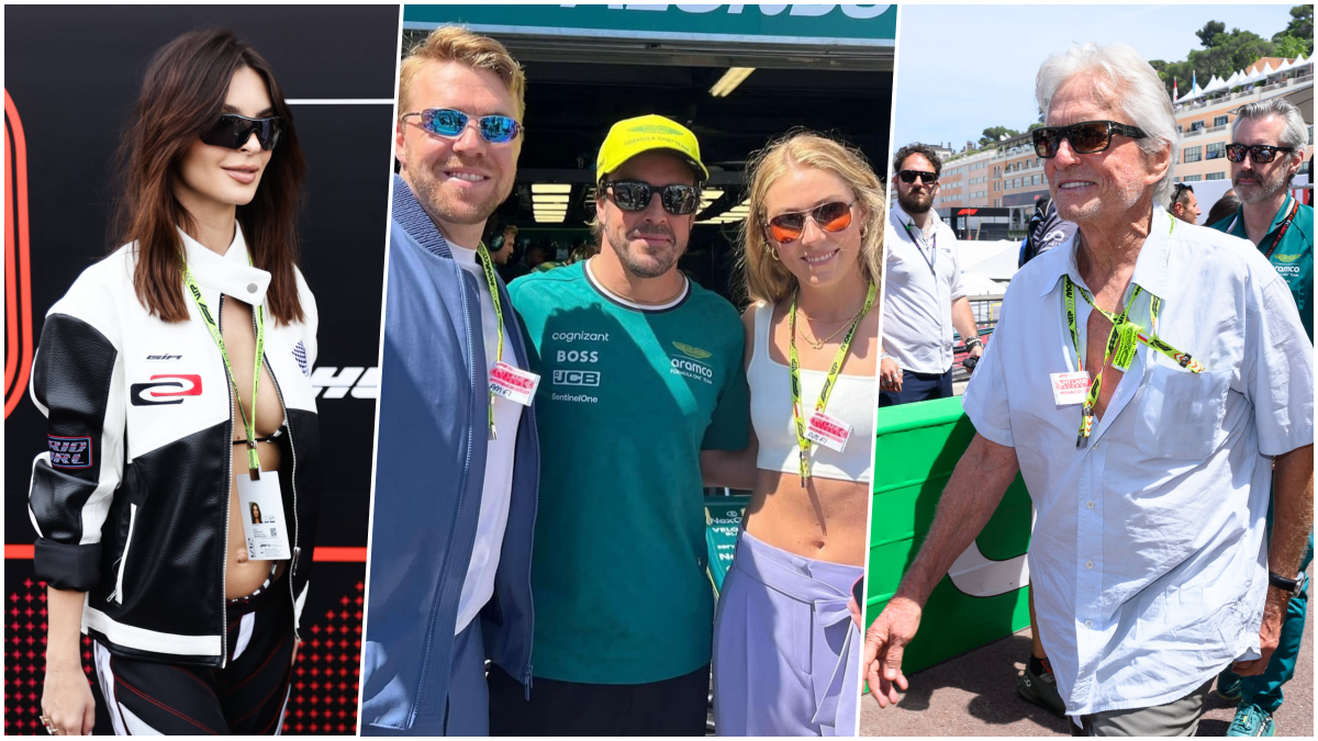 FOTO Známe tváre na Veľkej cene Monaka. Shiffrinová pózovala s Alonsom, preteky si užil aj Mbappé