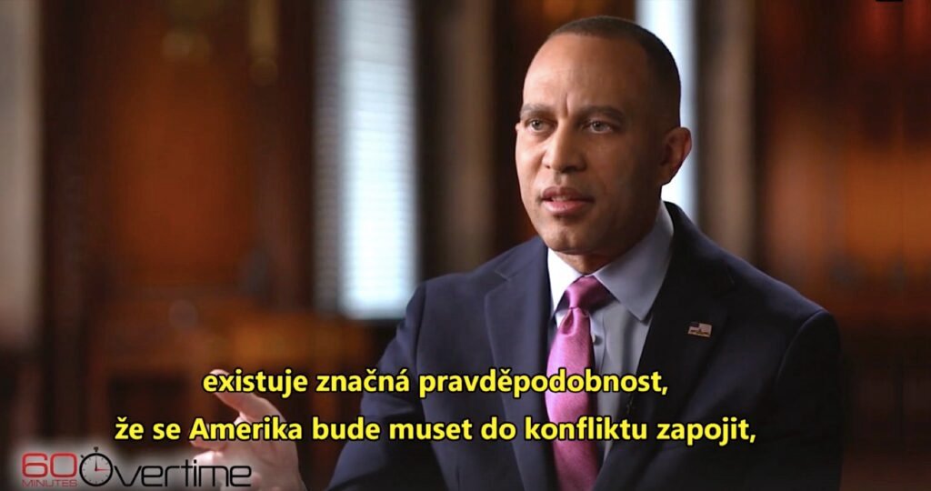 VIDEO: Vůdce demokratů v Kongresu USA prohlásil, že ruský prezident Vladimir Putin usiluje o obnovu Sovětského svazu a USA budou muset vyslat vojáky na Ukrajinu, pokud Ukrajina padne a neudrží frontu. VIDEO: Vůdce demokratů v Kongresu USA prohlásil, že ruský prezident Vladimir Putin usiluje o obnovu Sovětského svazu a USA budou muset vyslat vojáky na Ukrajinu, pokud Ukrajina padne a neudrží frontu.