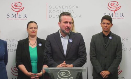 Tlačová konferencia na tému: Stanovisko strany k výsledkom volieb do Európskeho parlamentu.