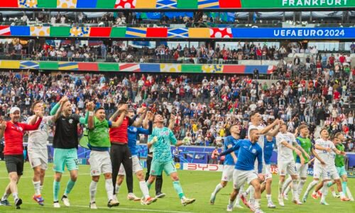 VIDEO Veľká vďaka dvanástemu hráčovi, Frankfurtom znel Macejko! Pozrite si oslavy Slovákov po výhre nad Belgickom