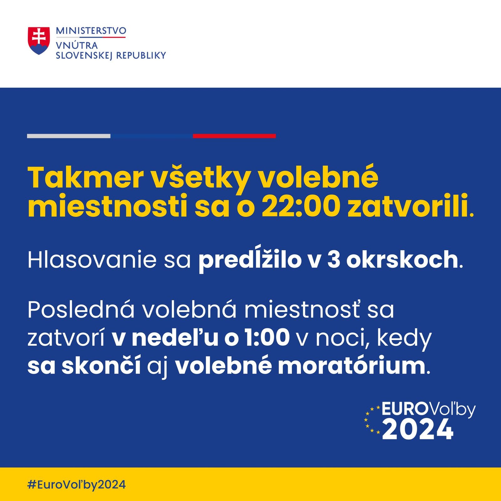 447745152_863964439093623_1878350529528306867_n.jpg EUROVOĽBY: TAKMER VŠETKY VOLEBNÉ MIESTNOSTI SA O 22:00 ZATVORILI
Voľby mali pokojný priebeh.
Hlasovanie sa predĺžilo v 3 okrskoch v Palárikove pre nále…