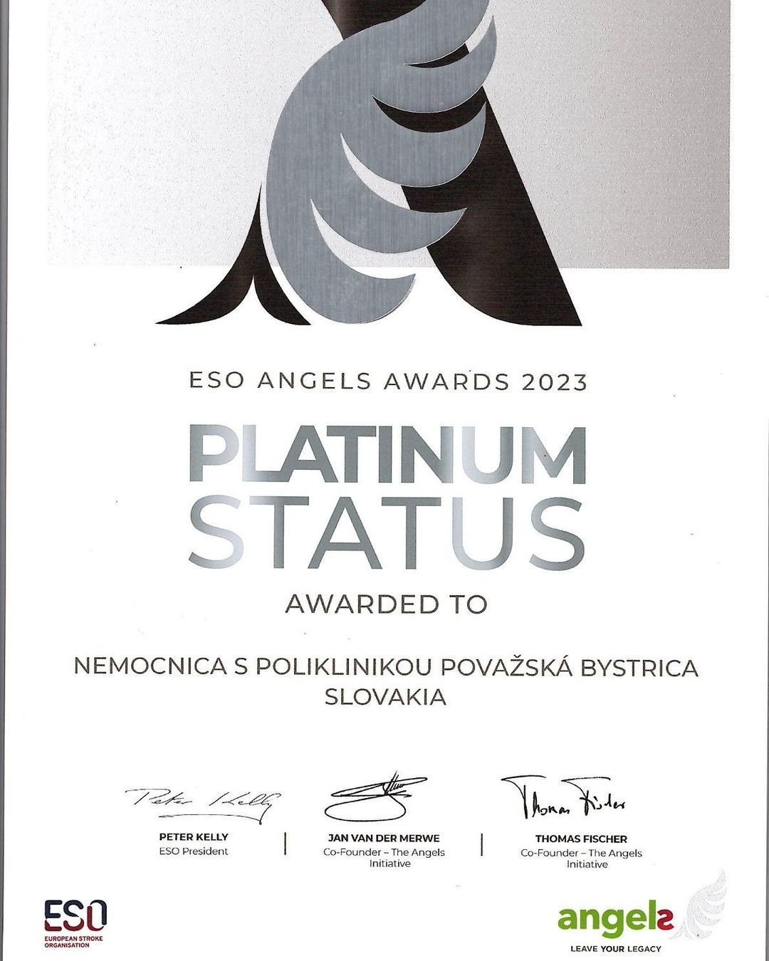 448225127_973013288159788_8133686521580672642_n.jpg Považská Bystrica: Nemocnica s poliklinikou Považská Bystrica, blahoželáme
Opäť výnimočné ocenenie „ESO ANGELS AWARDS 2023- PLATINUM STATUS“ pre Nemocnicu s poliklinikou Pova…
