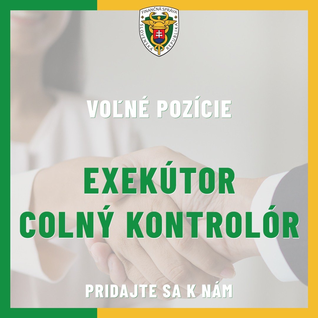 448588703_862673915900349_1755743958757224032_n.jpg ZMENA PRÁCE JE ČASTO AKO POKROPENIE ŽIVOU VODOU OSVIEŽTE NÁŠ TÍM V HORÚCOM LETE HĽADÁME EXEKÚTOROV AJ KONTROLÓROV
exekútor, CÚ Trnava
colný kontrol…