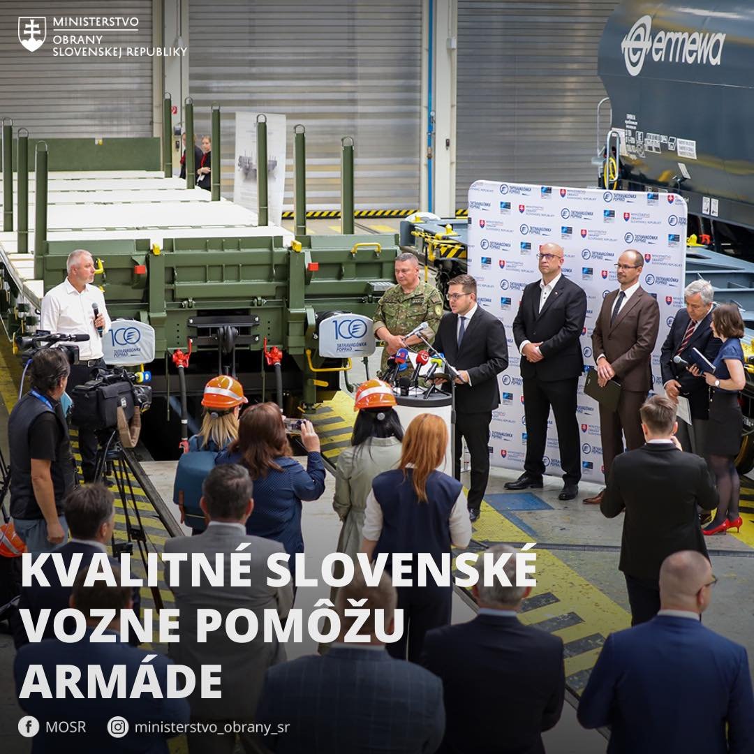 448721035_850919473735703_9115885908446204089_n.jpg 1⃣3⃣ VOZŇOV POSILNÍ TRANSPORT VOJENSKEJ TECHNIKY
Najväčší európsky výrobca nákladných železničných vozňov, Tatravagónka, opäť potvrdzuje svo…