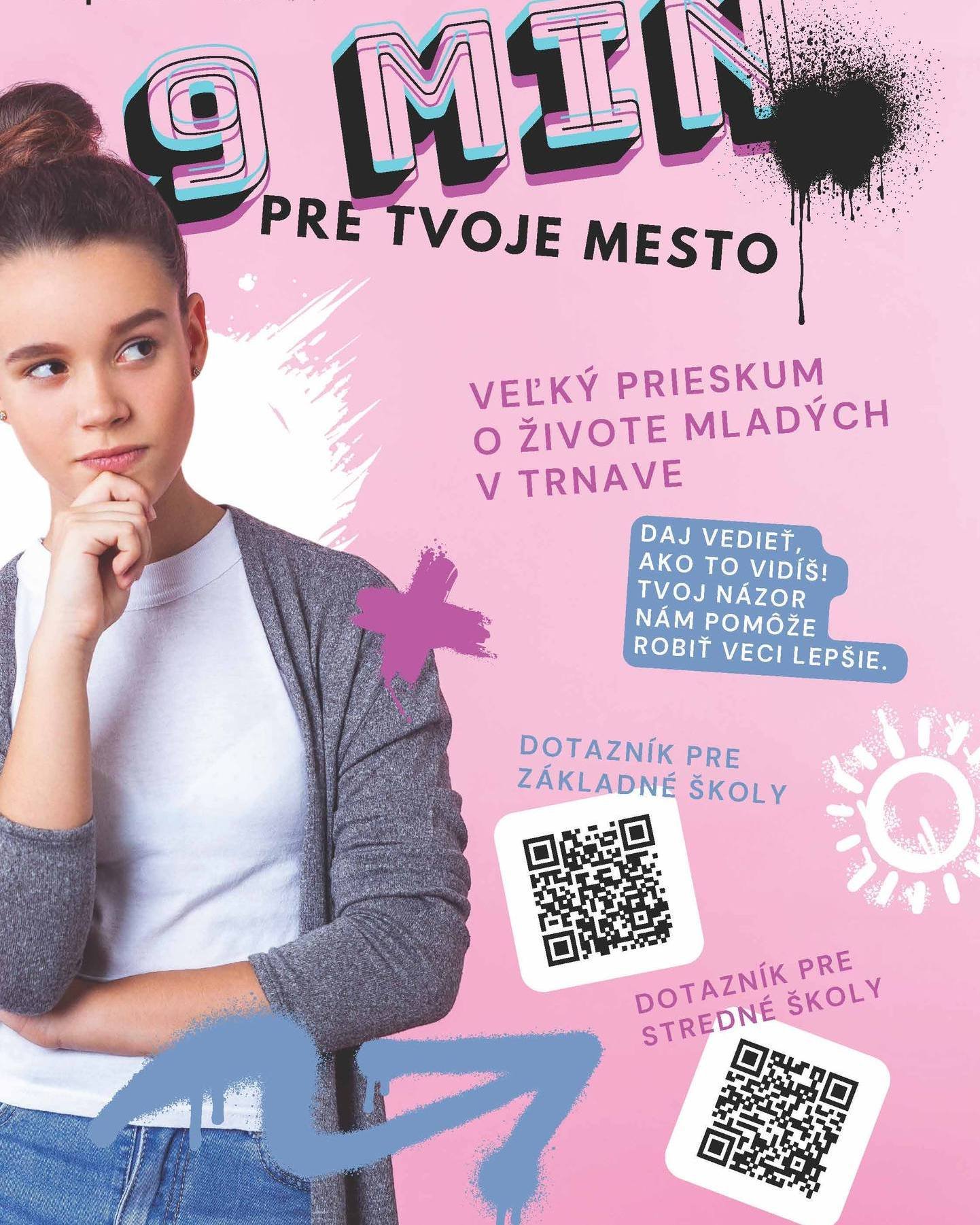 449027493_892991632859079_5662532453379974212_n.jpg Trnava : VEĽKÝ PRIESKUM O ŽIVOTE MLADÝCH ĽUDÍ
Chceš mať vplyv na to, ako vyzerá život mladých ľudí v Trnave? Teraz máš šancu. Pomôž nám lepšie porozumieť mladým ľ…