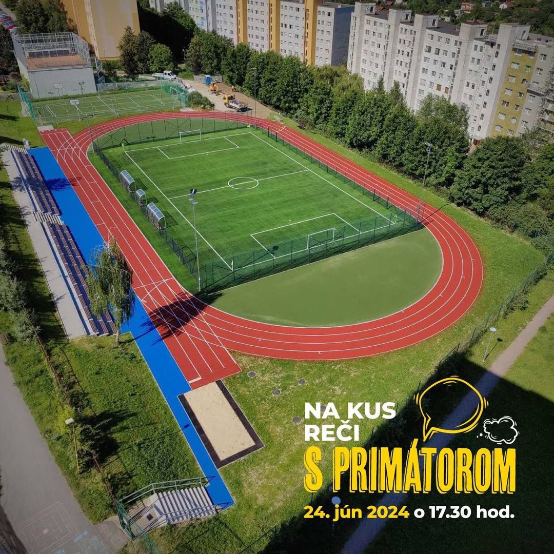 449051757_907789154726159_6490076426133036454_n.jpg Košice: V AREÁLI ZŠ STAROZAGORSKÁ VZNIKLO NOVÉ ŠPORTOVISKO, PRÍĎTE SA NAŇ DNES POZRIEŤ A POROZPRÁVAŤ „NA KUS REČI S PRIMÁTOROM“
Pozývame vás na stretnutie „Na ku…